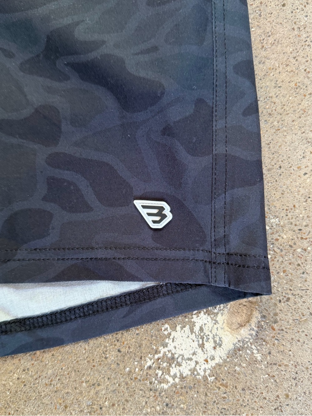 Burlebo Men’s Athletic Shorts Lined in Black Camo Size 2XL Athleisure Outdoors - Picture 8 of 8